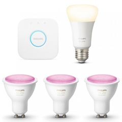 Bild zu Philips Hue White & Color Ambiance GU10 Bluetooth Starter Kit + gratis Lampe für 109,95€ (VG: 171,90€)