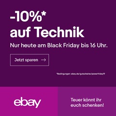 Bild zu [bis 16 Uhr] 10% Rabatt auf Technik bei eBay