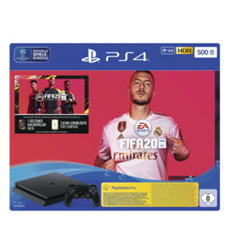 Bild zu SONY Playstation 4 500GB Jet Black: EA Sports Fifa 20-Bundle für 184,47€