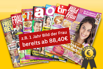 Bild zu Deutsche Post: Frauenmagazine stark vergünstigt, wie z.B. das Jahresabo der “Tina” für 93,28€ mit einer 80€ Prämie für den Werber