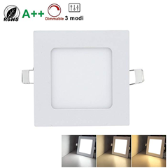 Bild zu 10er Pack eckige LED Panel Einbauleuchten ab 16,24€