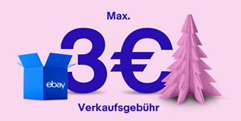 Bild zu [für eingeladene User] eBay: maximal 3€ Verkaufsgebühr für Verkäufe