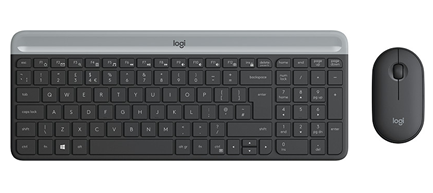 Bild zu LOGITECH MK470 Slim Combo, Tastatur-Maus Set, Schwarz für 33€ (VG: 39,89€)