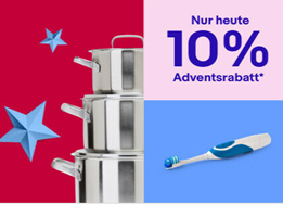 Bild zu eBay bis 19 Uhr: 10% Rabatt auf Spiele, Beauty, Kochen & Genießen, Deko & Co.