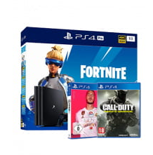 Bild zu Sony PlayStation 4 Pro 1 TB Festplatte + Fifa 20 + Fortnite Paket + Call of Duty Infinite Warfare für 24€ mit Otelo Allnet Flat mit 10GB LTE Datenflat im Vodafone Netz für 19,99€/Monat