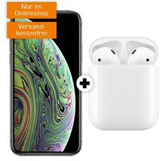 Bild zu [Top] APPLE iPhone XS & Apple AirPods mit Ladecase 2. Gen für 1€ mit 16GB LTE Datenflat, SMS und Sprachflat im Vodafone Netz für 31,99€/Monat