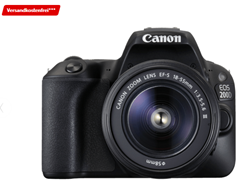 Bild zu Spiegelreflexkamera Canon EOS 200D als Kit mit dem mit Objektiv 18-55 mm f/5.6 für 444€ (VG: 594,98€)