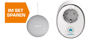 Bild zu Google Home Mini + D-Link DSP-W115 mydlink WLAN Smart Steckdose für 39€ (VG: 55,93€)