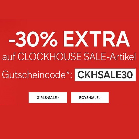 Bild zu C&A: 30% Extra-Rabatt auf alle bereits reduzierten Clockhouse Artikel