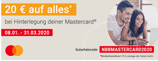 Bild zu 20€ Rabatt auf Alles (ab 70€) bei Zahlung mit Mastercard bei Notebooksbilliger.de