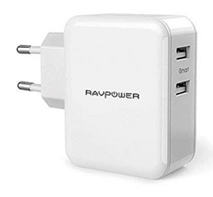 Bild zu RAVPower USB Ladegerät 2-Port 24W mit iSmart Technologie für 7,99€