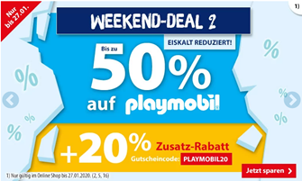 Bild zu Spiele Max: bis zu 50% Rabatt auf Playmobil + 20% Extra Rabatt