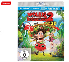 Bild zu Wolkig mit Aussicht auf Fleischbällchen 2 (3D + 2D Version) [3D Blu-ray] für 5€