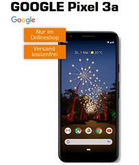 Bild zu [nur 10x] GOOGLE Pixel 3a für 49€ mit 6GB LTE Datenflat + Sprachflat im Vodafone Netz für im Schnitt 11,99€/Monat