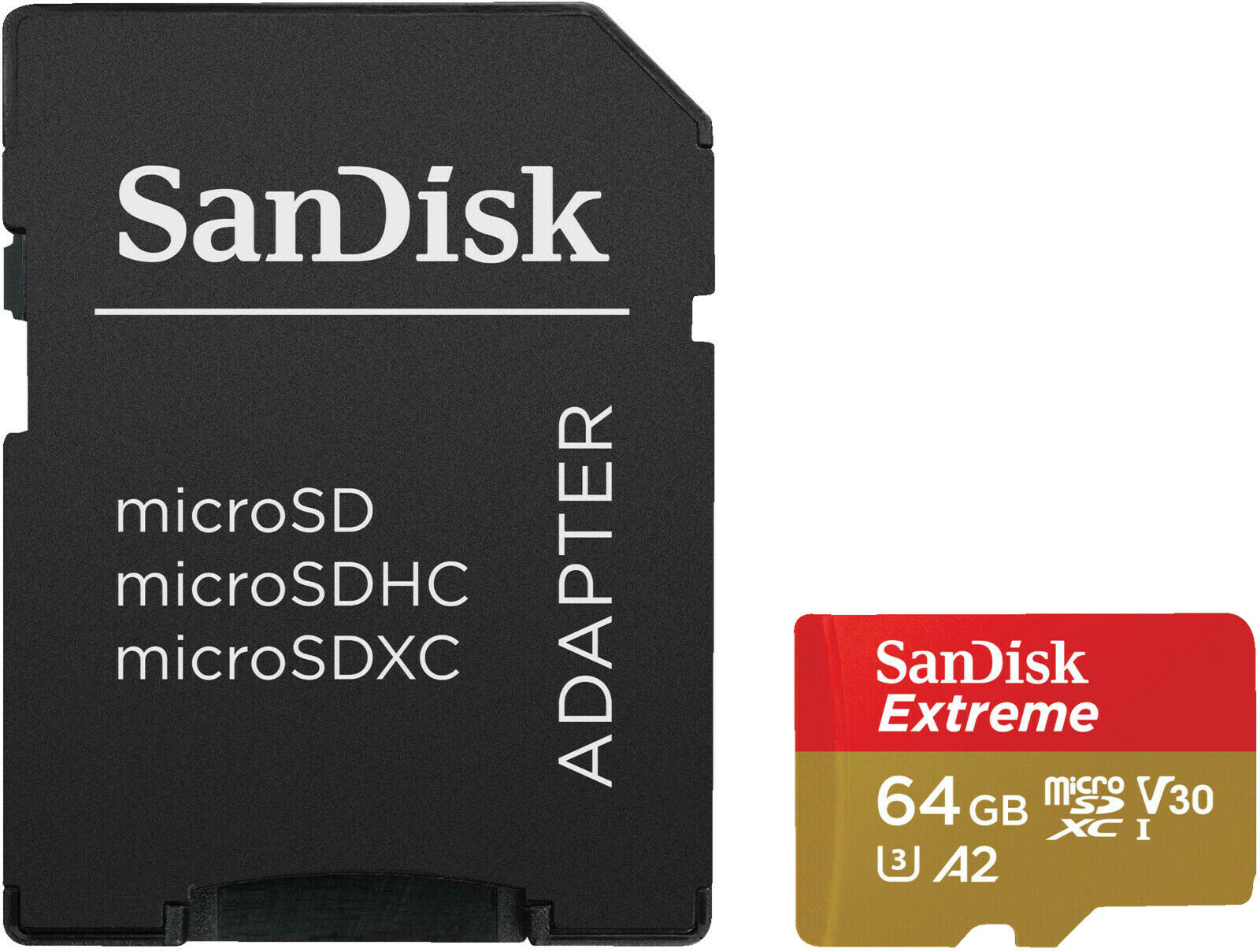 Bild zu SANDISK Extreme Micro-SDXC Speicherkarte, 64 GB, 160 MB/s für 12€ (Vergleich: 17,68€)