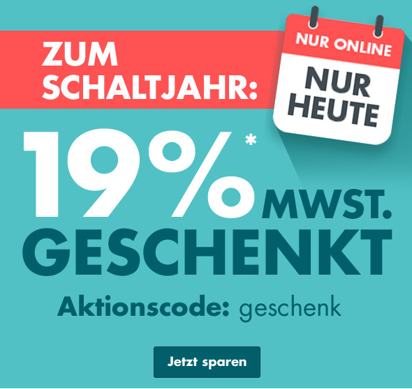 Bild zu Gelaria DE: 19% Mehrwertsteuer beim Kauf vieler ausgewählter Produkte geschenkt