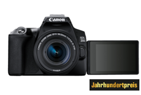 Bild zu CANON EOS 250D Spiegelreflexkamera, 24.1 Megapixel, 4K, Full HD, 18-55 mm Objektiv (IS, STM), Touchscreen Display, WLAN für 444€ (VG: 534,72€)