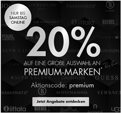 Bild zu Galeria.de: 20% Rabatt auf ausgewählte Premium Marken