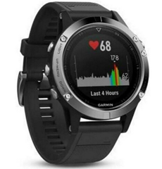 Bild zu Garmin fenix 5 Smartwatch silber mit schwarzem Armband für 279€ (Vergleich: 329€)