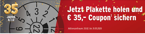 Bild zu HU/AU für jeden Typ bei A.T.U für 99,99€ + 35€ Gutschein dazu erhalten