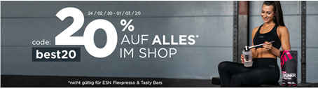 Bild zu Fitmart: 20% Rabatt auf ALLES