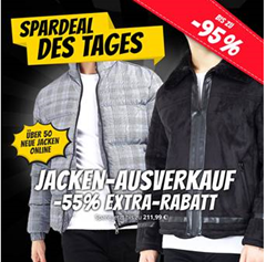 Bild zu SportSpar: Jacken Ausverkauf mit 55% Extra Rabatt auf bereits reduzierte Jacken