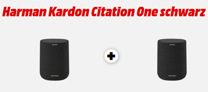 Bild zu [Top] 2 x HARMAN KARDON Citation One – Smart Speaker (App-steuerbar, Bluetooth, W-LAN Schnittstelle, Schwarz) für 199€ (VG: 396€)