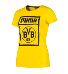 Bild zu Puma BVB Borussia Dortmund – Damen Tee Fanshirt für 8,99€ (Vergleich: 25,19€)