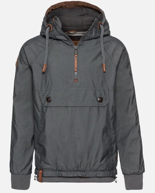 Bild zu Naketano Jacke „Cruiser“ mit Kapuze in Taubenblau für 32,94€ (VG: 69,94€)