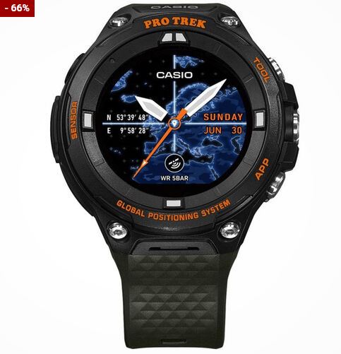 Bild zu Casio Herren Smartwatch Pro Trek „WSD-F20A-GNBAE“ für 79,99€ (VG: 232,50€)