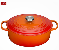 Bild zu Le Creuset Bräter „Signature“ oval, Ø 29 cm, ofenrot für 139,20€ (VG: 198€)