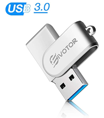 Bild zu EIVOTOR USB Stick 32GB (USB 3.0, bis zu 120 MB/s, mit Schlüsselanhänger) für 6,35€