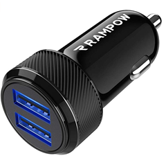 Bild zu RAMPOW Auto Ladegerät für den Zigarettenanzünder (24 W / 4,8A 2-Port) für 3,95€