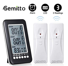 Bild zu GEMITTO digitales Thermometer mit 2 Funksendern für 14,99€