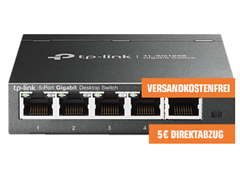 Bild zu Switch TP-LINK TL-SG105S 5-PORT GIGABIT Switch für 14,99€ (VG: 21,99€)