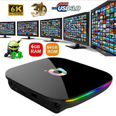 Bild zu Q Plus Android 9.0 TV-Box (4GB+64GB) für 38,53€