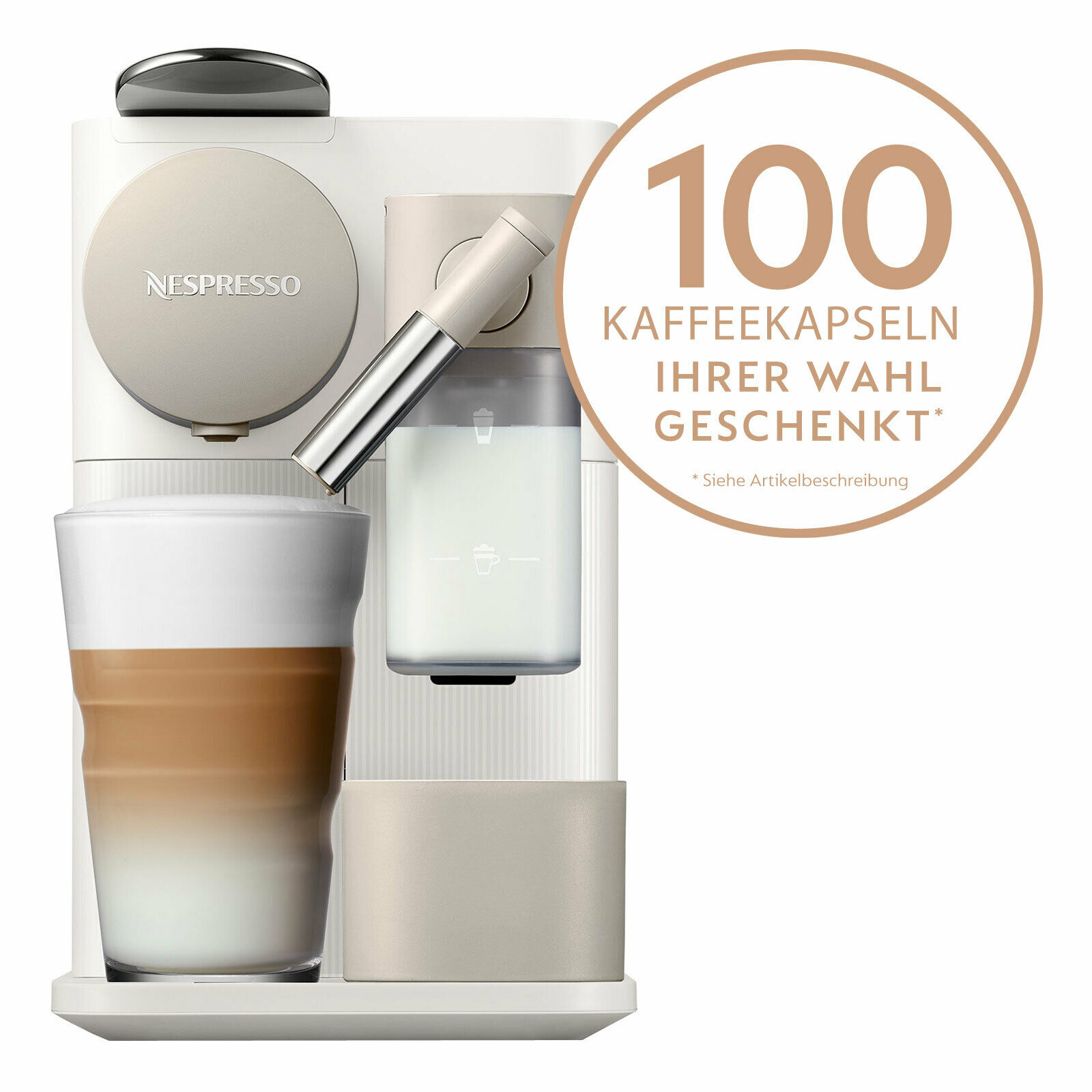 Bild zu DeLonghi EN 500.W Lattissima One Nespressoautomat für 119,90€ (Vergleich: 169,90€)