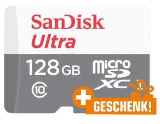 Bild zu SANDISK Ultra UHS-I Micro-SDXC-Speicherkarte mit 128GB + 32GB für 19€