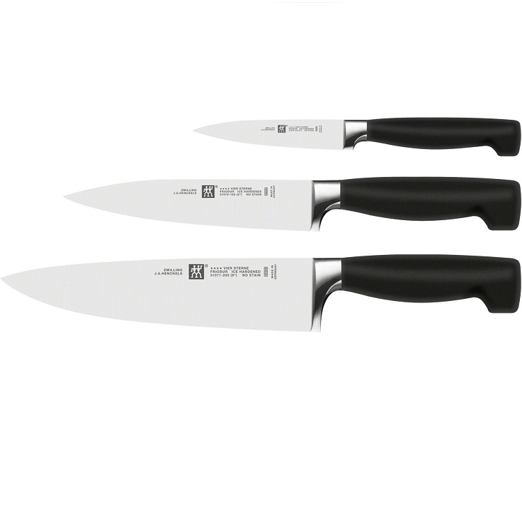 Bild zu 3-teiliges Messer-Set Zwilling Vier Sterne für 55,99€ (Vergleich: 69,99€)