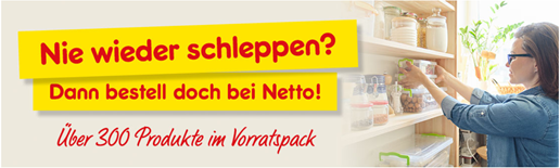 Bild zu Netto: Lebensmittel Online bestellen und liefern lassen (inkl. Toilettenpapier)