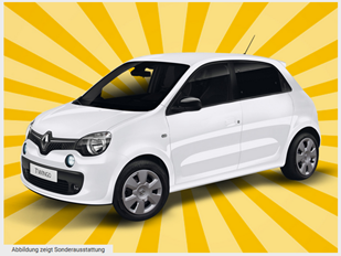 Bild zu Gewerbe Leasing (LF: 0,29): Renault Twingo SCe (75PS) für 39€ netto/Monat – keine Anzahlungen | Laufzeit = 12 Monate/10Tkm