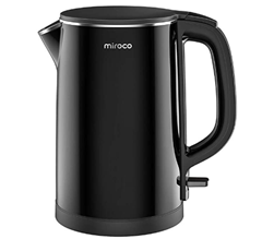 Bild zu Miroco elektrischer Wasserkocher aus Edelstahl 1,5L (2150W) für 23,99€