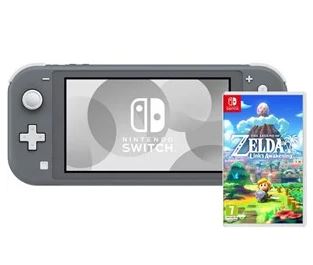 Bild zu NINTENDO Switch Lite grau Spielkonsole + The Legend of Zelda: Links Awakening für 224,98€ (VG: 261,95€)