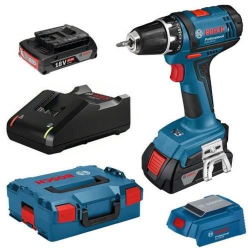 Bild zu Bosch Akku-Bohrschrauber GSR 18-2-LI inkl. 2 Akkus (2,0 Ah , Ladegerät und L-Boxx) für 129,90€ (VG: 159,90€)