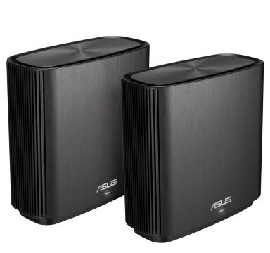 Bild zu ASUS ZenWiFi AC Mesh WLAN System 2er Set, schwarz (WLAN bis zu 3000 Mbit/s, Triband, MU-MIMO) für 279€ (VG: 299,11€)