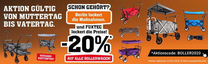 Bild zu Fuxtec: 20% Rabatt auf Bollerwagen