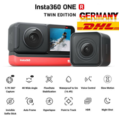 Bild zu Insta360 ONE R Action Kamera Twin Edition (5.7K 360° Panoramaobjektiv + 4K Weitwinkelobjektiv) für 446€