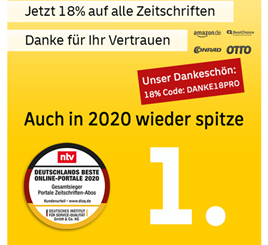 Bild zu 18 Jahre Deutsche Post Leserservice mit 18% Rabatt auf alle Zeitschriftenabos, so z.B. Hörzu für 98,07€ mit 95€ Prämie