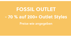 Bild zu [Top -nur noch heute] Fossil: 70% Rabatt auf über 200 Styles im Outlet