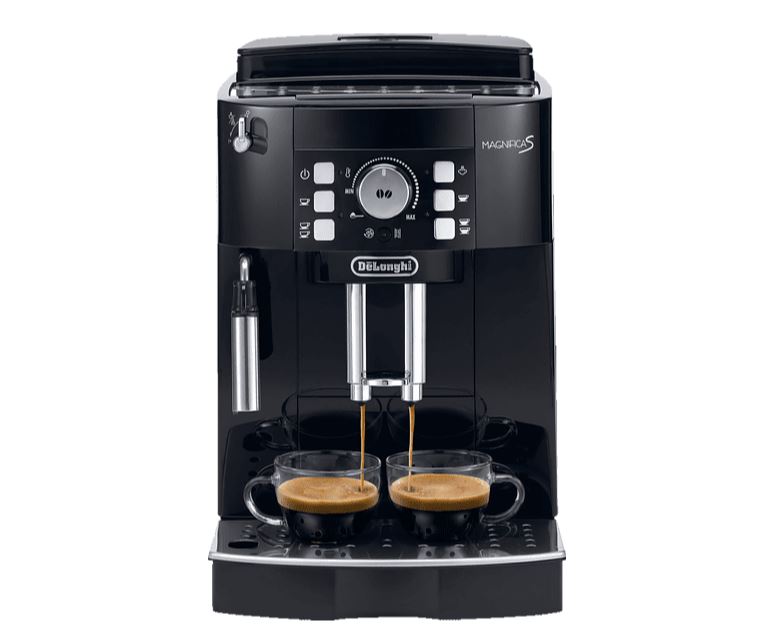 Bild zu [Saturn Black Week] DELONGHI Ecam 21.116.B Magnifica S, Kaffeevollautomat (1.8 Liter Wassertank, 15 bar, Schwarz) ab 239€ (VG: 287,87€)